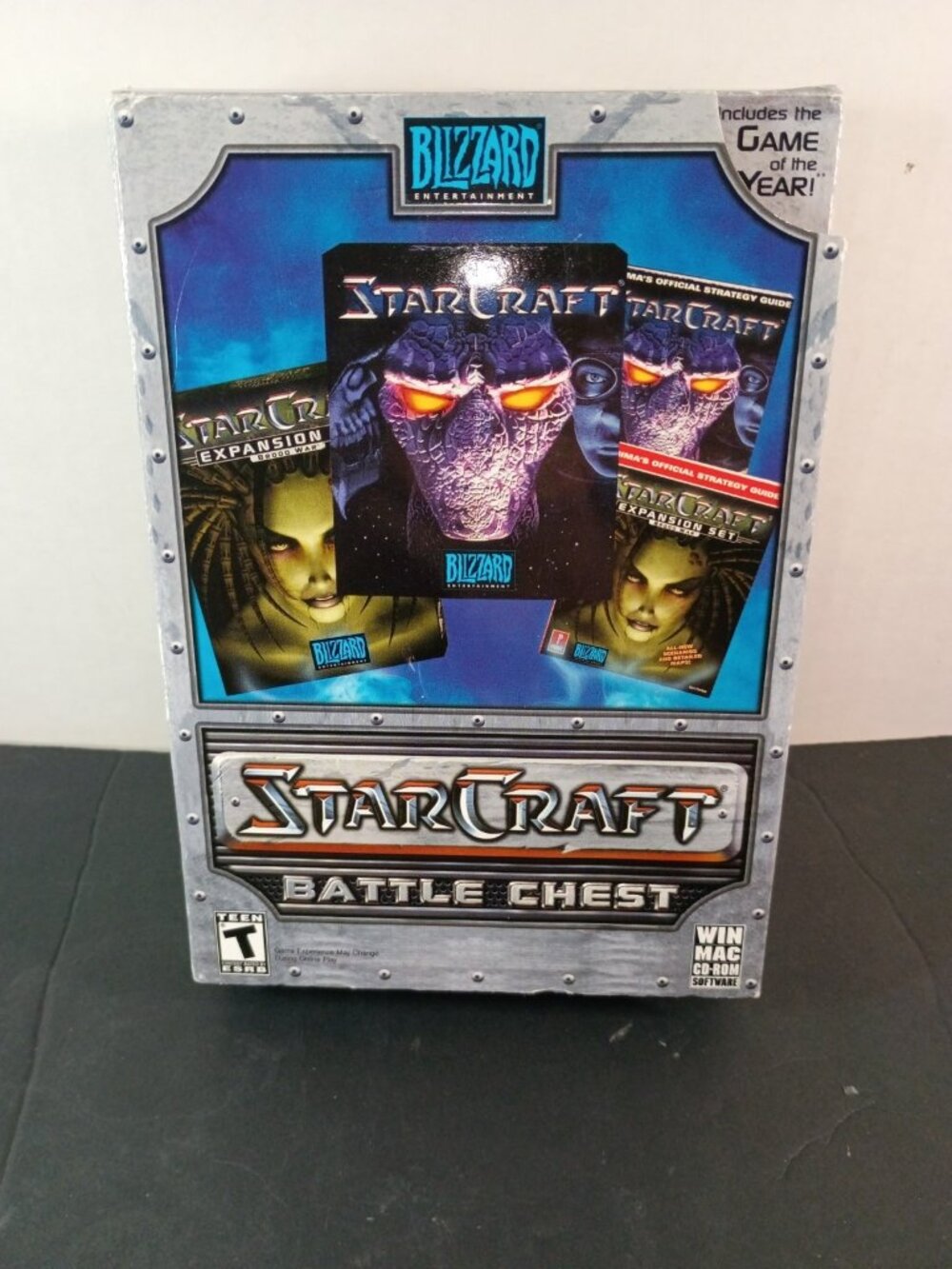 StarCraft Battle Chest PC Game + Brood War Expansion Set Used With Manual+Guides